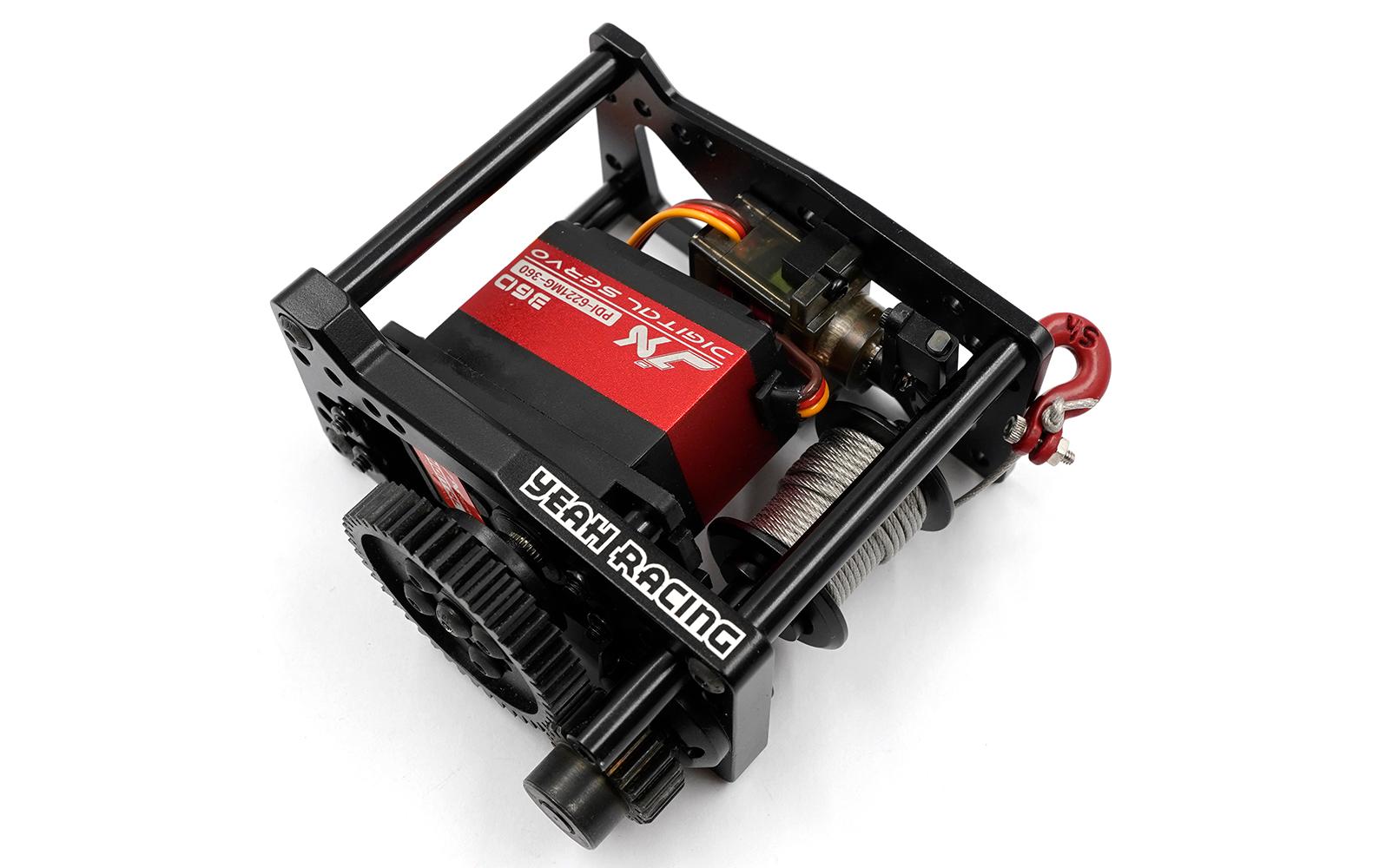 Yeah Racing Modellbau-Seilwinde mit Kupplung, für Servos, Bausatz Yeah Racing Modellbau-Seilwinde mit Kupplung, für Servos, Bausatz