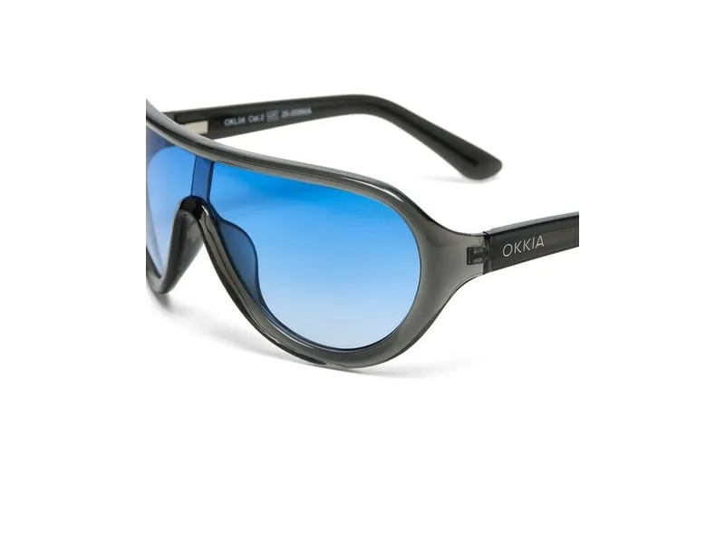 OKKIA CLUB PANAREA TRANSPARENT SMOKE Light Blue Lens OKKIA CLUB PANAREA TRANSPARENT SMOKE Light Blue Lens