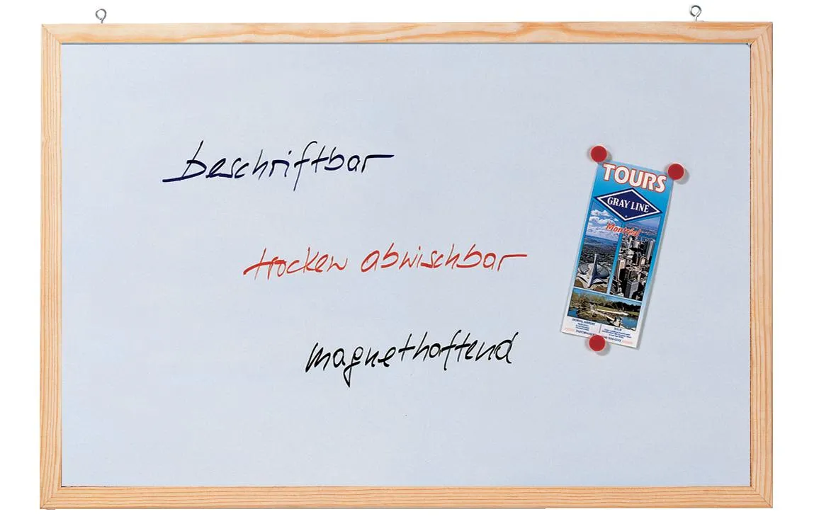 Franken Magnettafel Memoboard 60 cm x 100 cm, Weiss