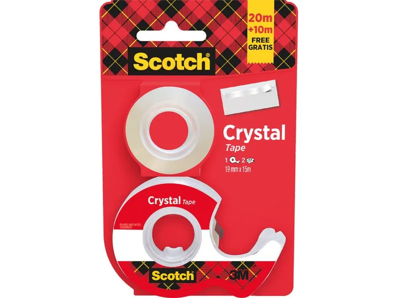 Scotch Handabroller Crystal 19 mm, Rot Scotch Handabroller Crystal 19 mm, Rot