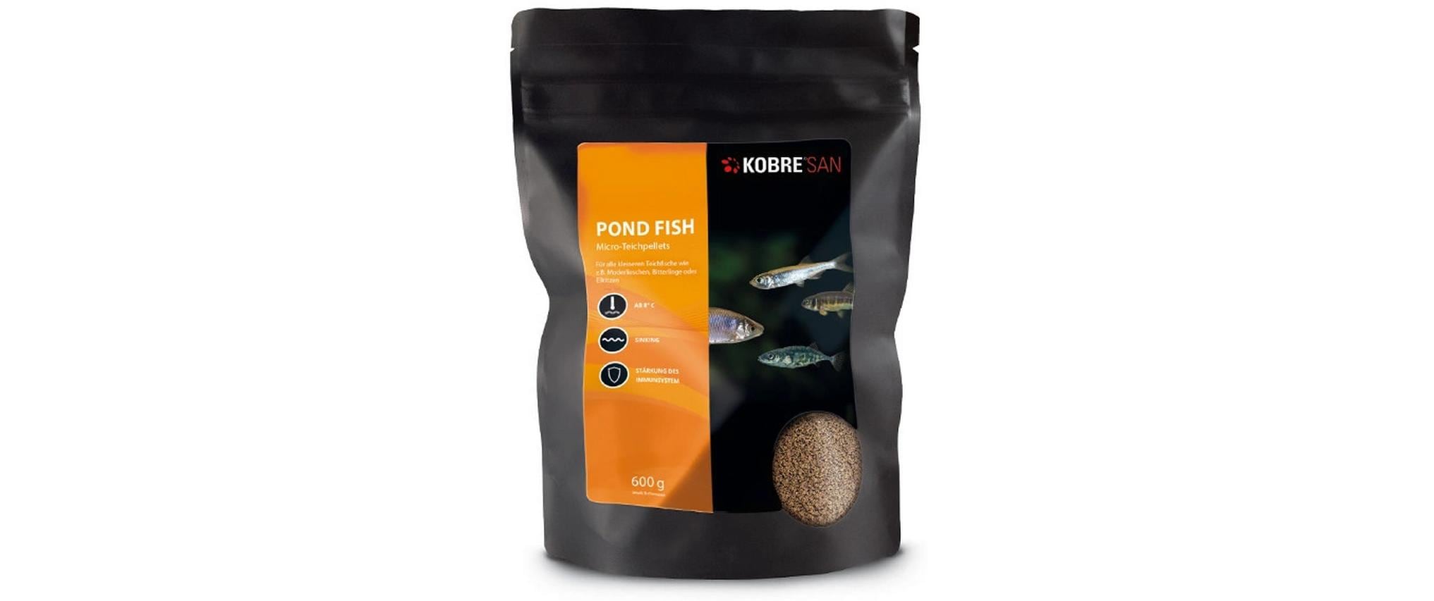 Kobre®San Fischfutter Pond Fish Micro Teichpellets 1.5 mm 600 g
