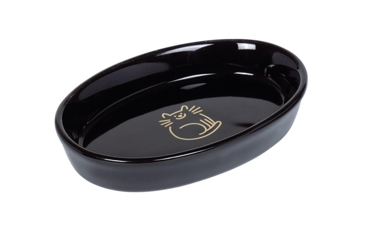 Nobby Keramiknapf Golden Fish Bone, 17 x 11 x 2.5 cm, 0.12 l