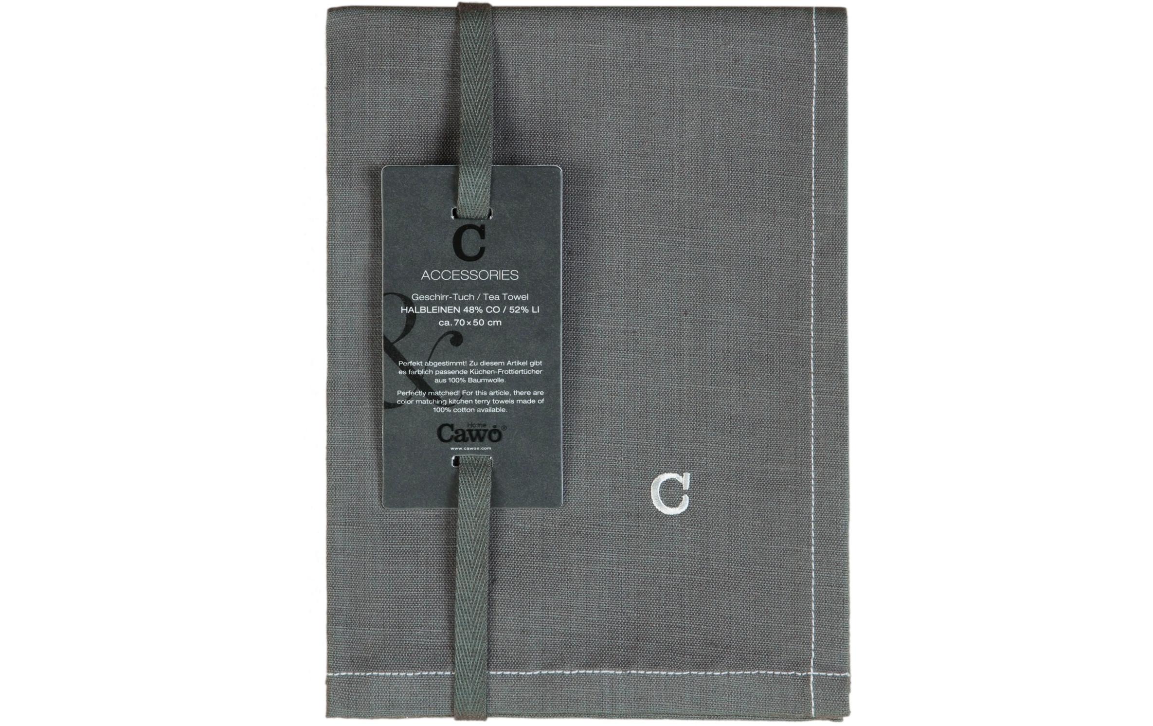 Cawö Geschirrtuch Solid Anthrazit