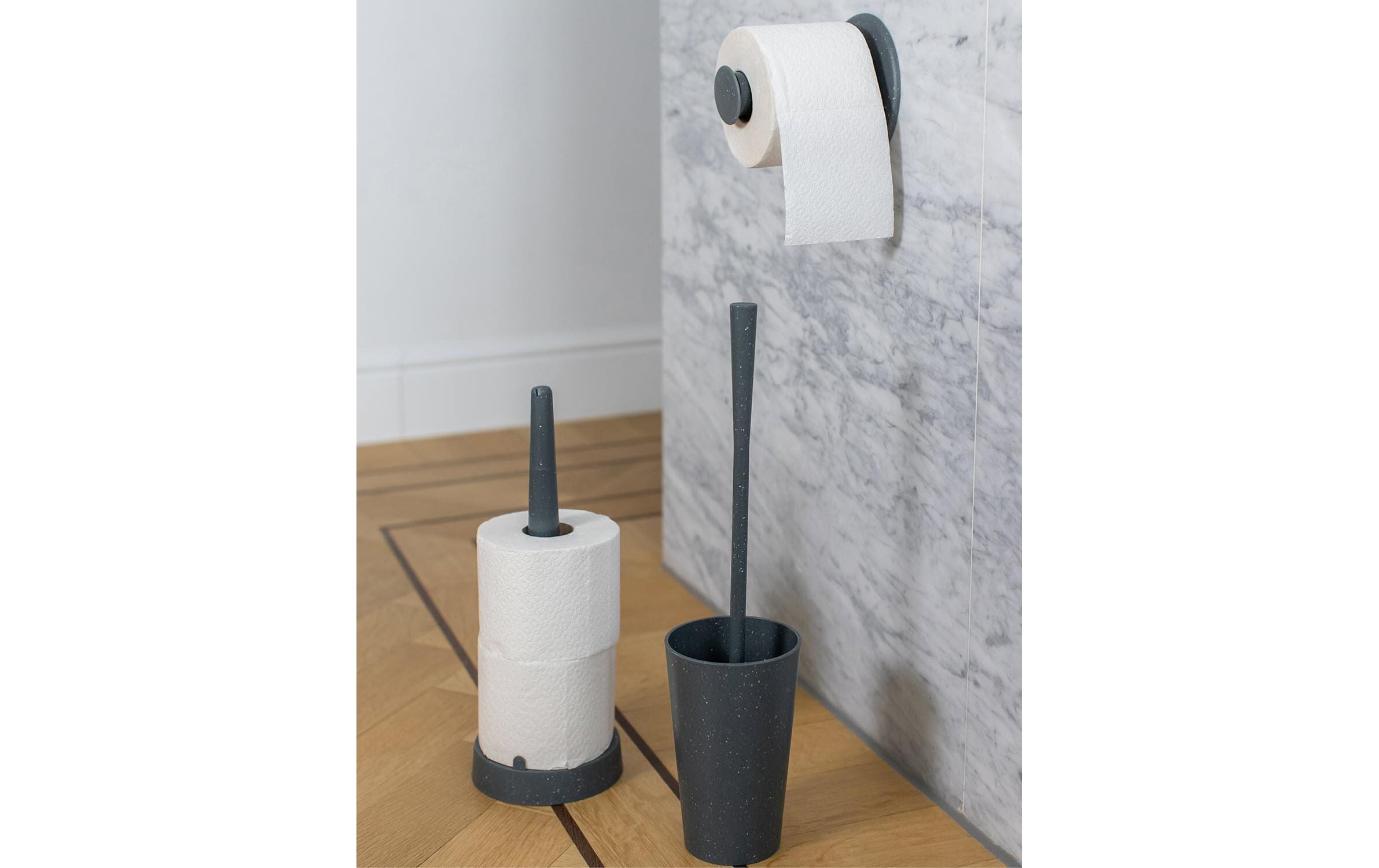 Koziol Toilettenpapierhalter Rio Anthrazit/Grau