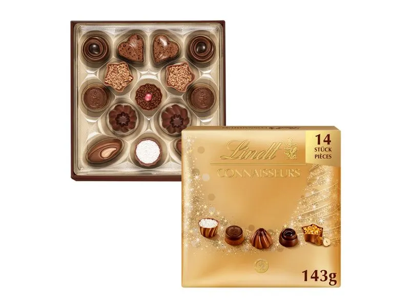 Lindt CONNAISSEURS Pralinés Assortiert Weihnachten 143g Lindt CONNAISSEURS Pralinés Assortiert Weihnachten 143g