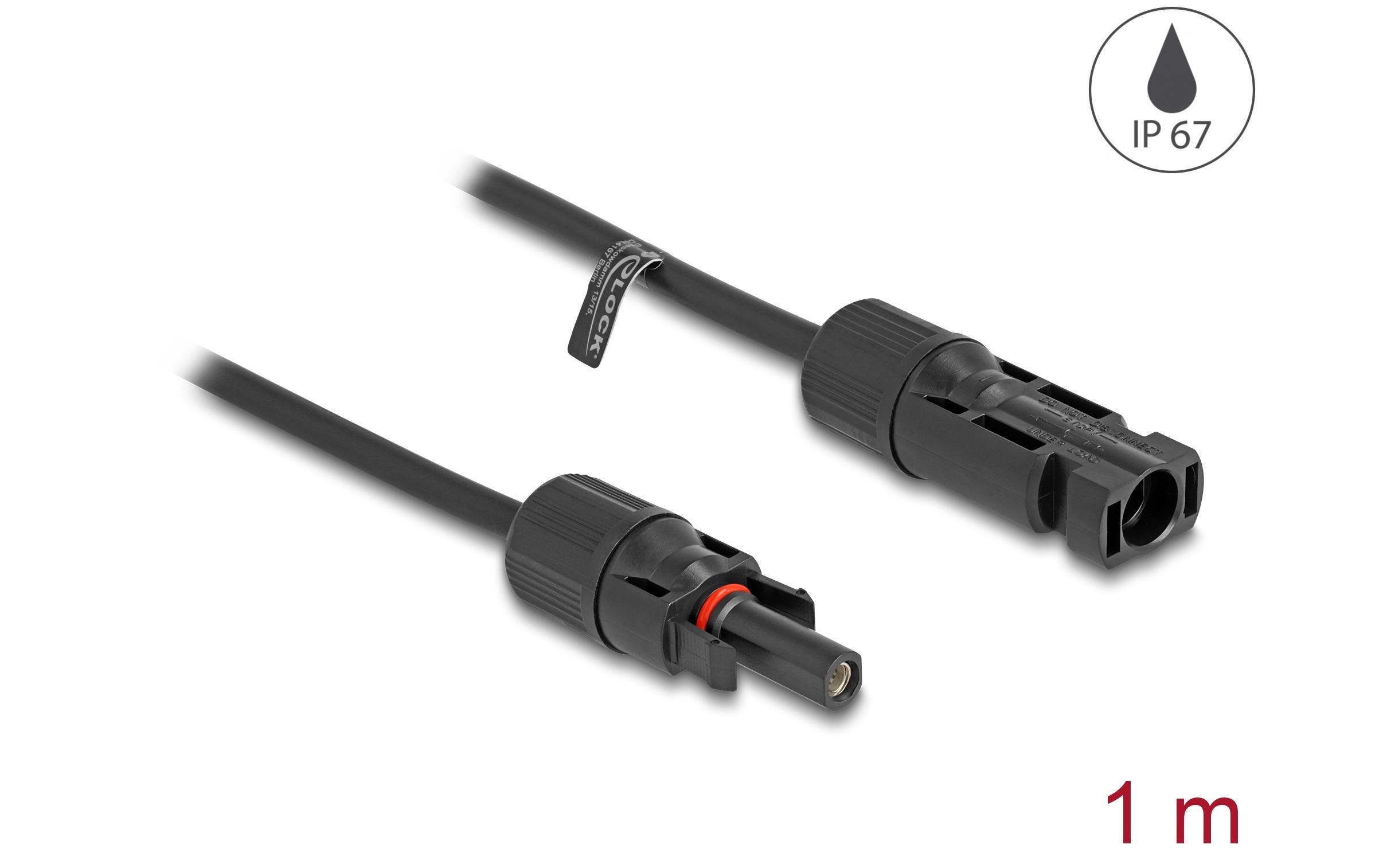 Delock Anschlusskabel DL4 Stecker zu Buchse 4 mm², 1 m Delock Anschlusskabel DL4 Stecker zu Buchse 4 mm², 1 m