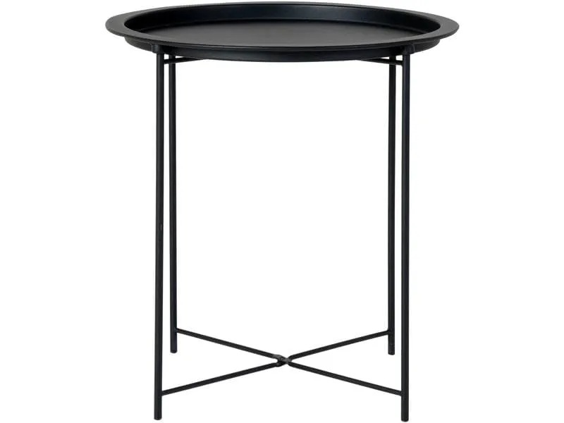 House Nordic Beistelltisch Bastia 50.5 x 46.8 cm, Schwarz