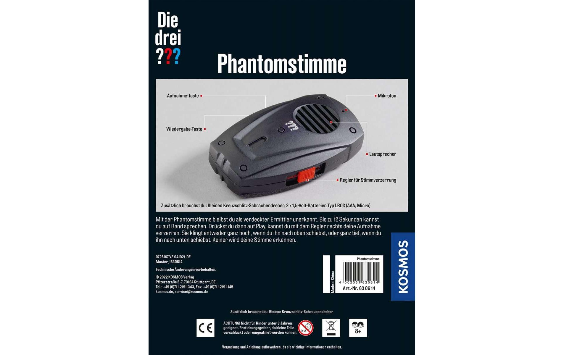 Kosmos Detektivausrüstung Die drei??? Phantomstimme