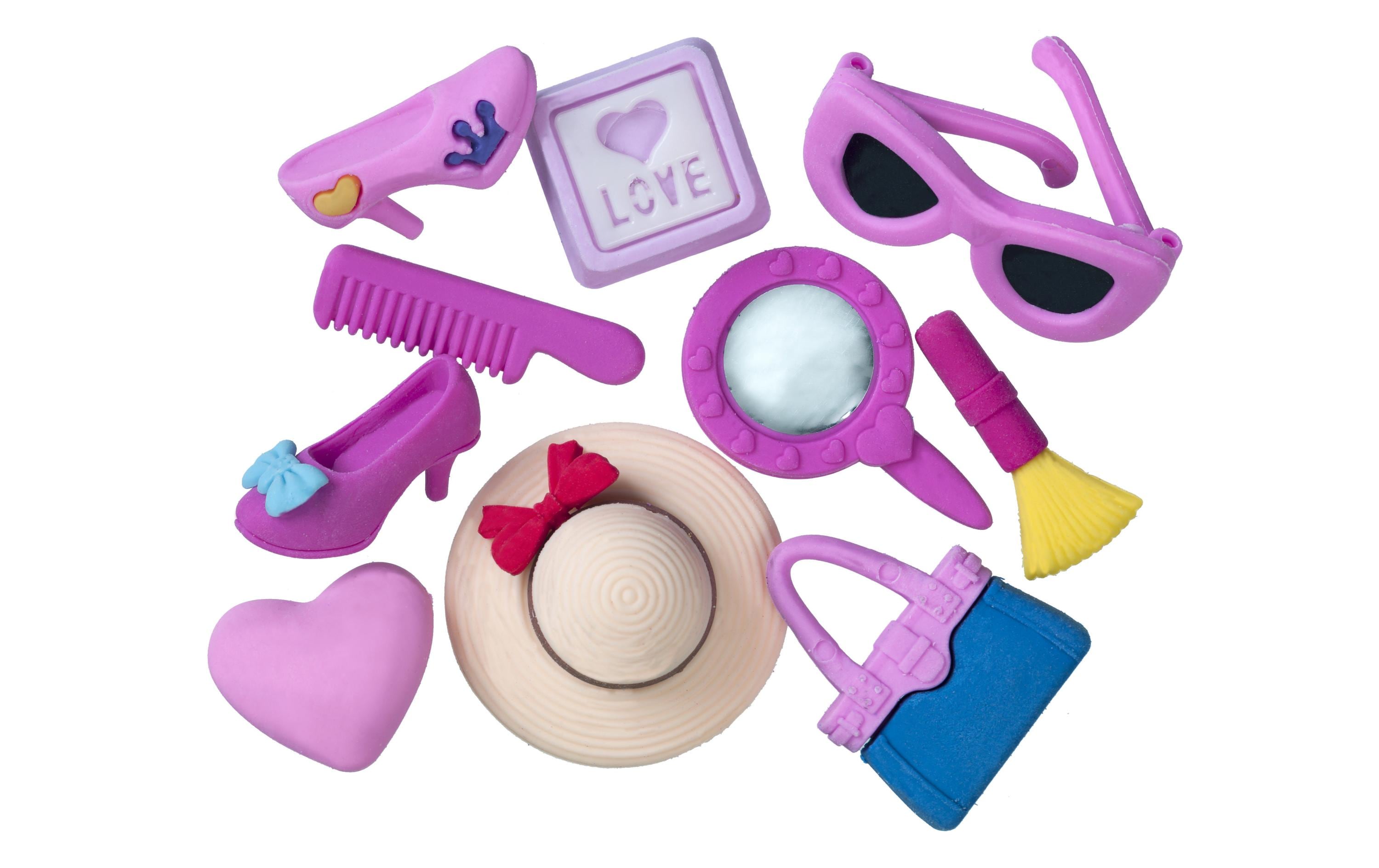 Linex Radiergummi Girls 3D 10 Stück, Violett