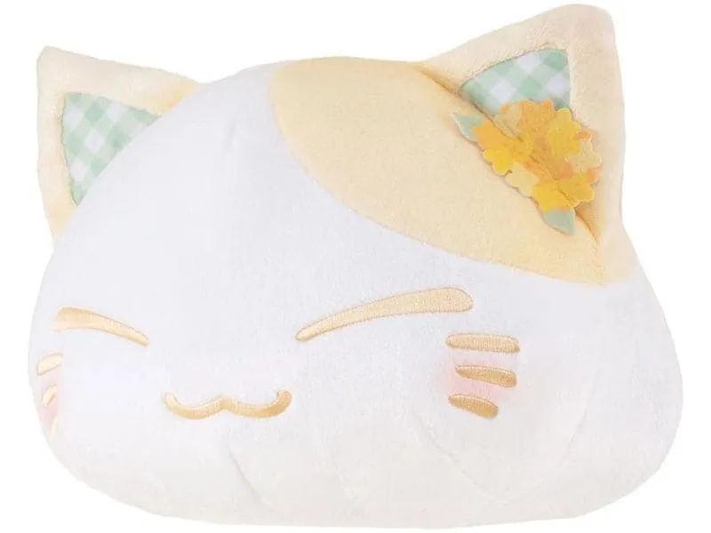 FuRyuu Plüsch Nemuneko Flower Pattern Ear Decoration Gelb FuRyuu Plüsch Nemuneko Flower Pattern Ear Decoration Gelb