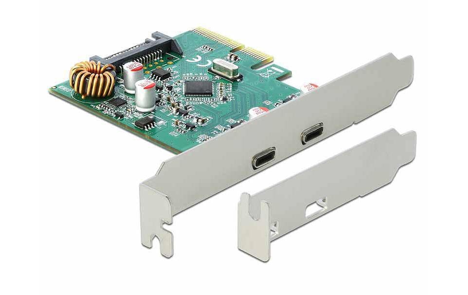 Delock PCI-Express-Karte 90397 USB 3.1 Gen2 - 2x Type-C Delock PCI-Express-Karte 90397 USB 3.1 Gen2 - 2x Type-C