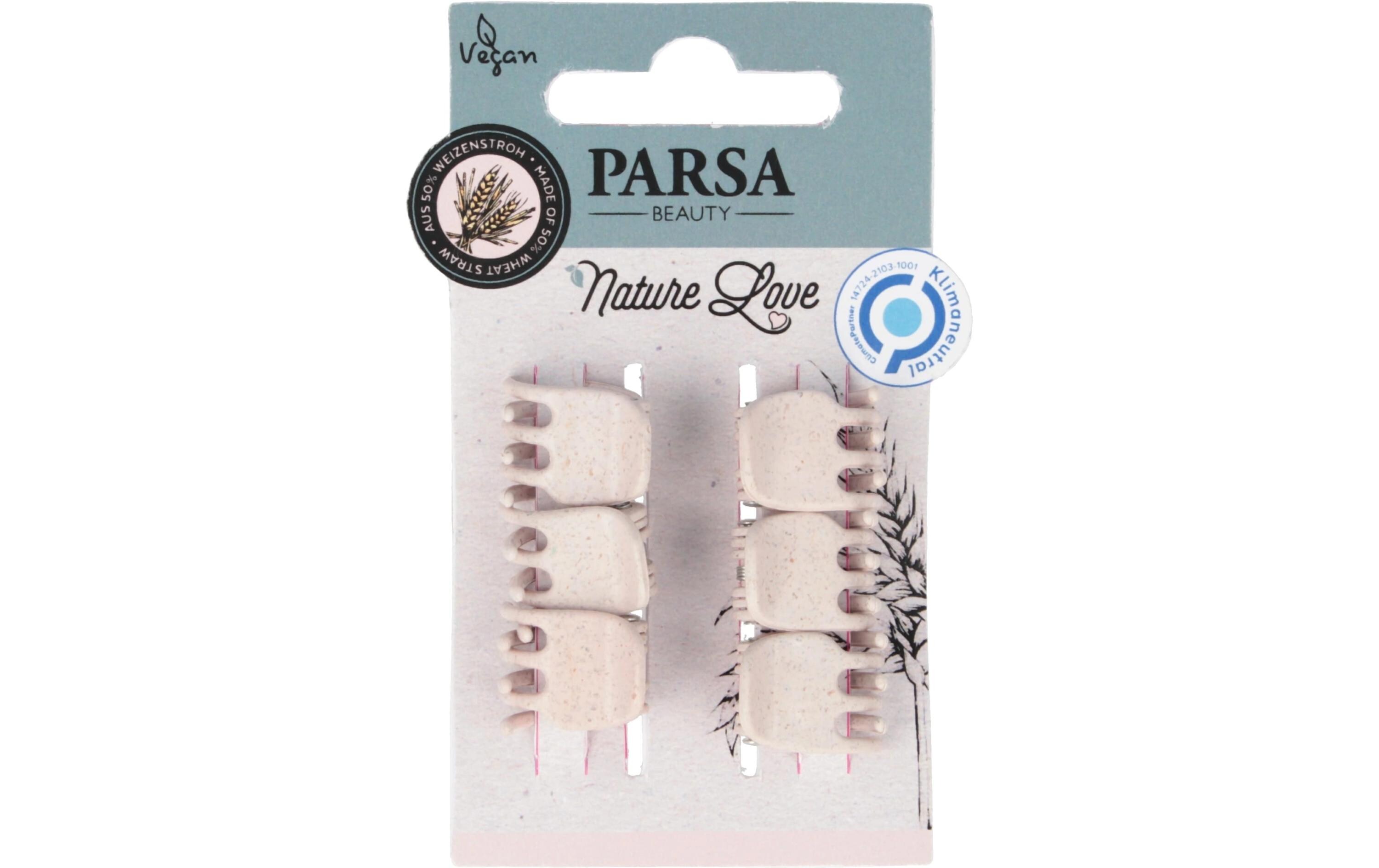 Parsa Beauty Haarklemme Nature Love Rosa 6 Stück