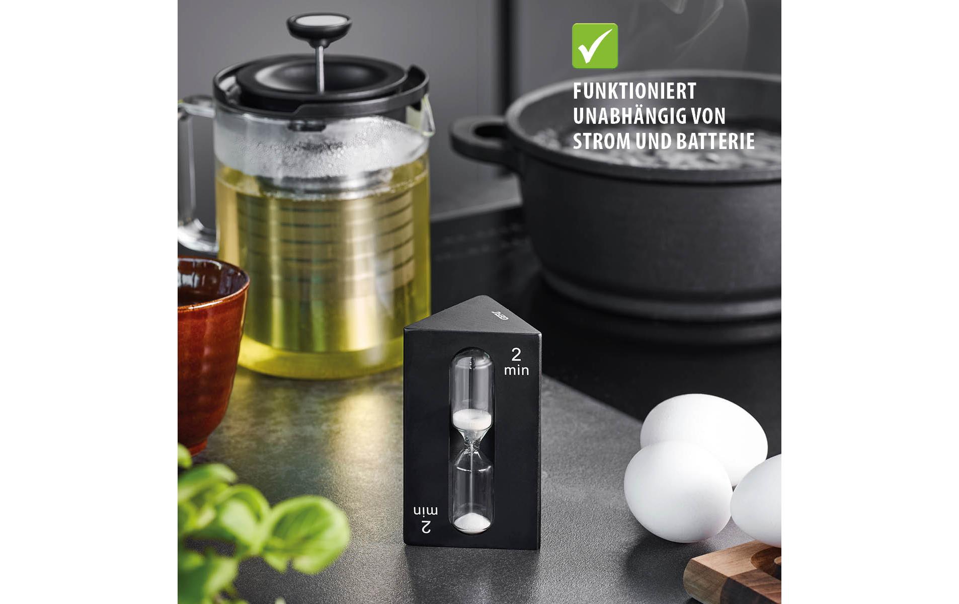 GEFU Tee-Sanduhr Sando Schwarz/Transparent