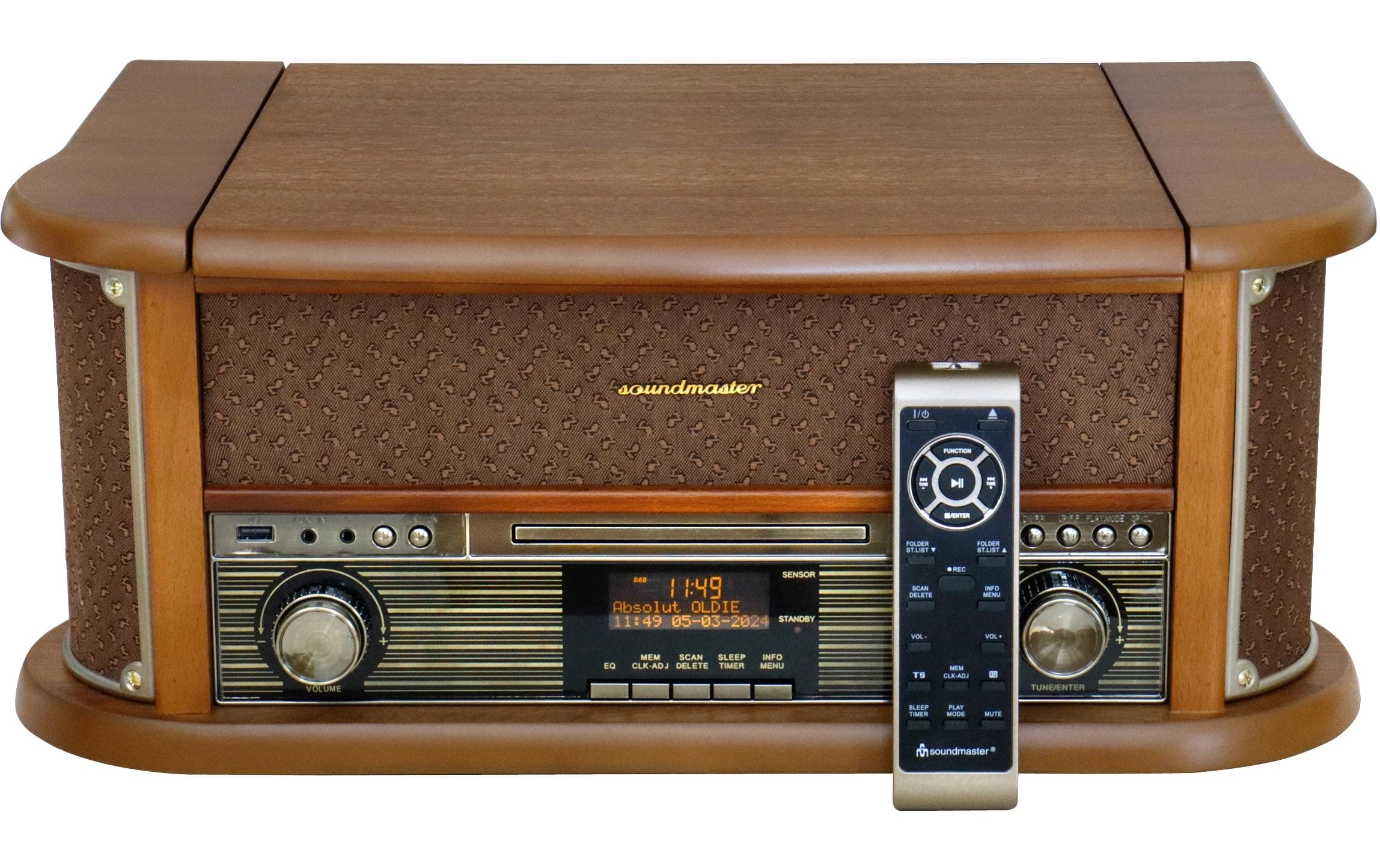 soundmaster Stereoanlage NR566BR Braun