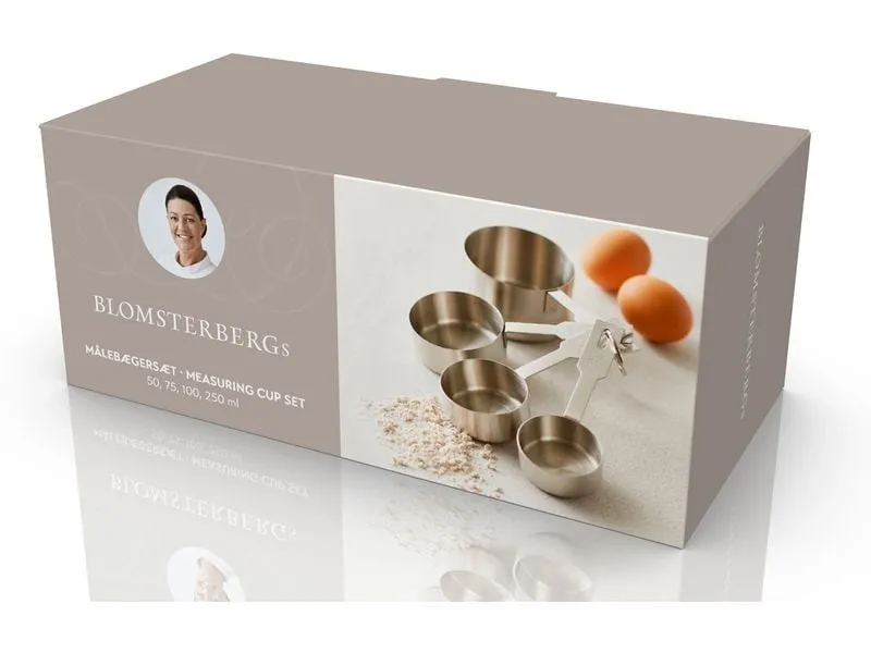 Blomsterberg Messbecher, Stahl, 4 Stück Blomsterberg Messbecher, Stahl, 4 Stück