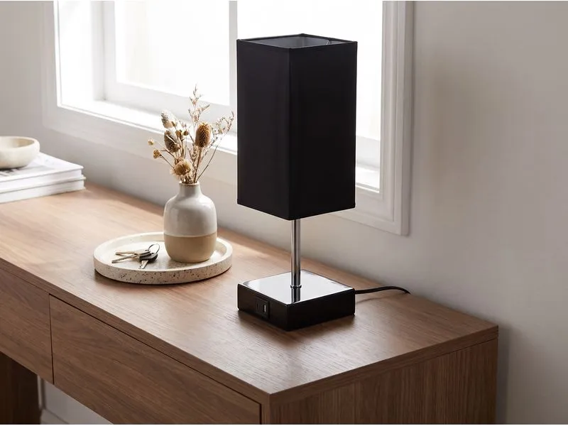 COCON Tischleuchte mit USB-Ladefunktion Notta, Schwarz COCON Tischleuchte mit USB-Ladefunktion Notta, Schwarz
