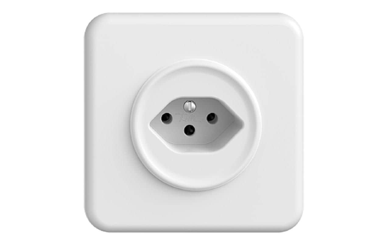 Feller STANDARDdue UP-Steckdose STANDARDdue T13 Weiss, IP20