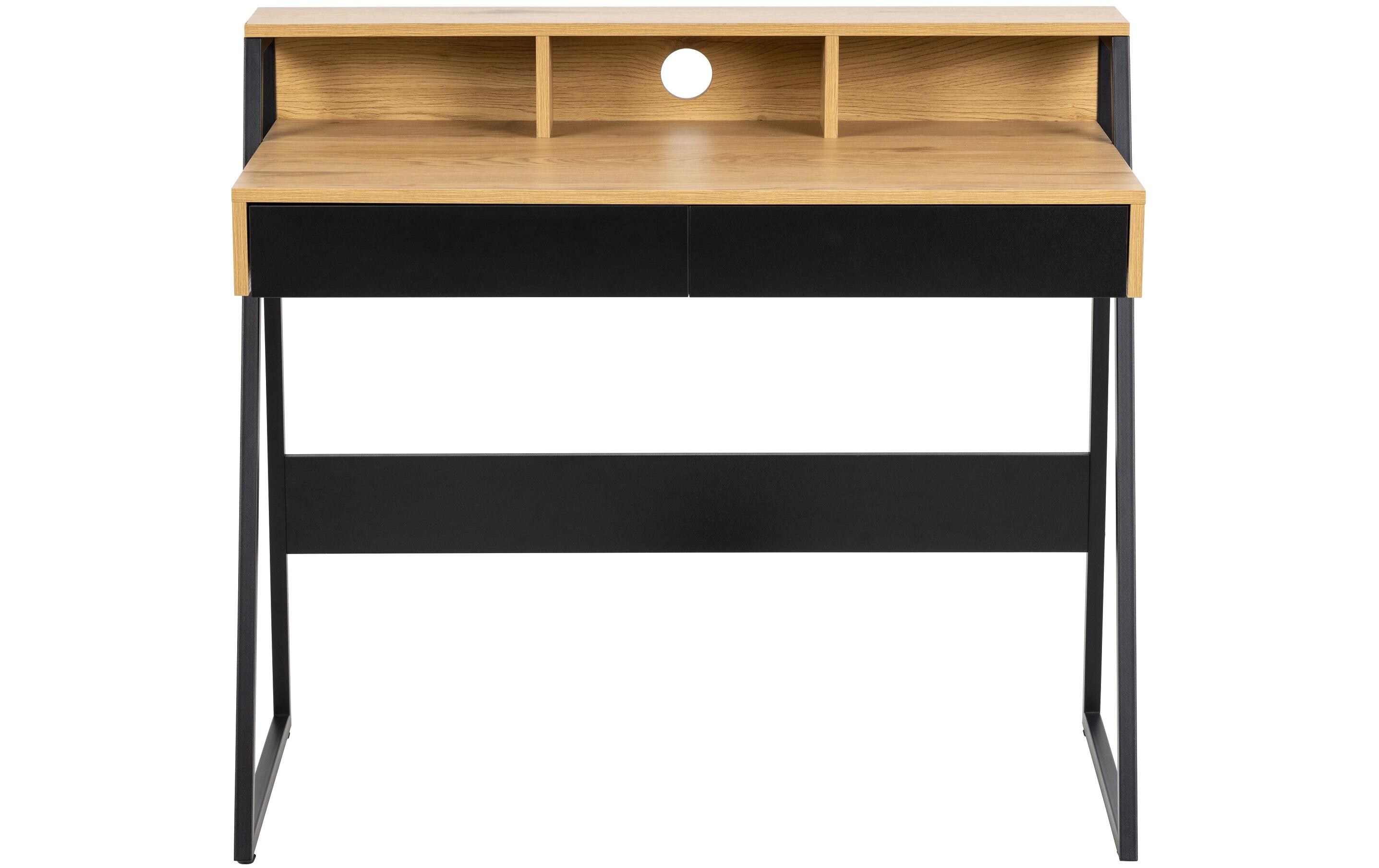 AC Design Tisch Reece, Wildeiche / Schwarz