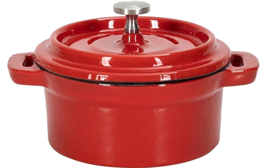 Nouvel Bräter Rund, 10 cm, Rot/Schwarz Nouvel Bräter Rund, 10 cm, Rot/Schwarz