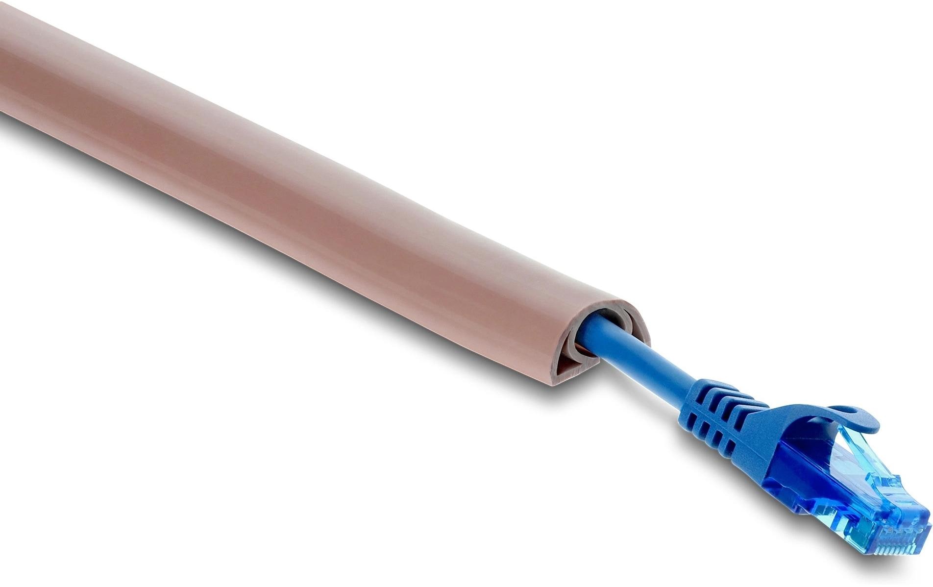 Delock Kabelkanal PVC flexibel 2 m x 20 mm Braun