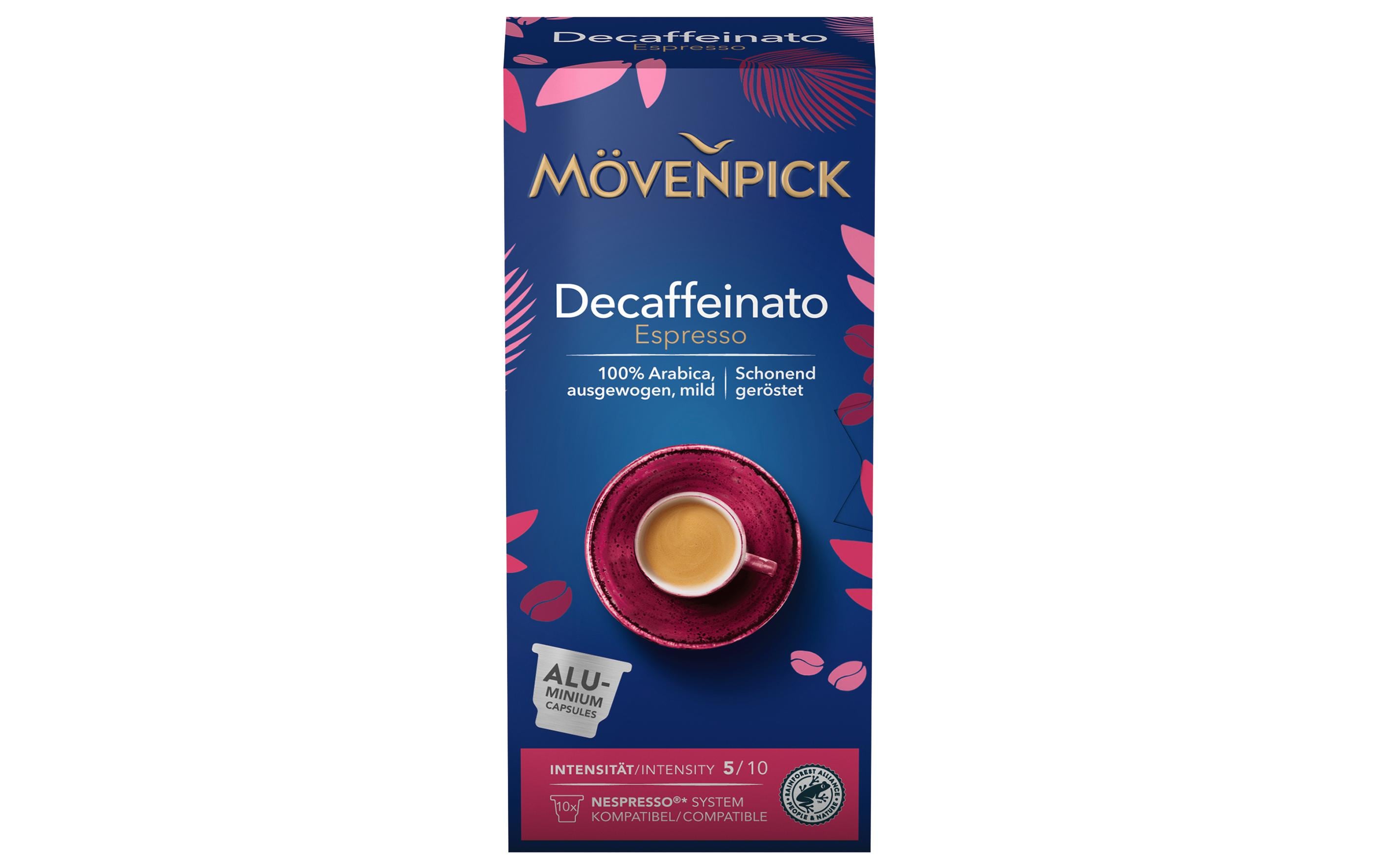 Mövenpick Kaffeekapseln Decaffeinato Espresso 10 Stück