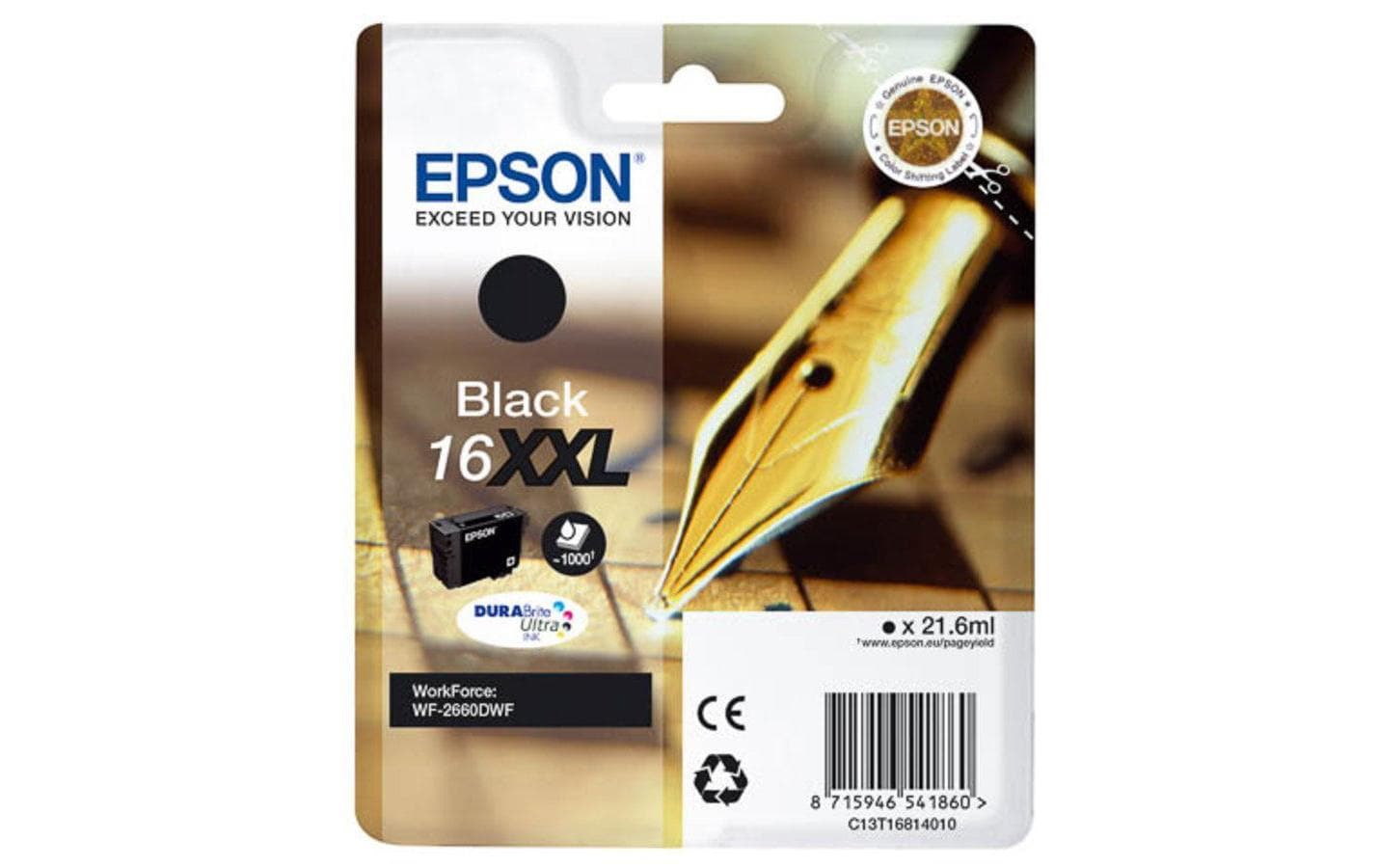 Epson Tinte T16814012 Black