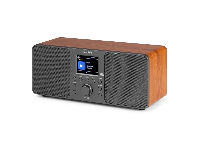 Audizio Genua-DG DAB+/FM Radio mit BT, Stereo, Grau