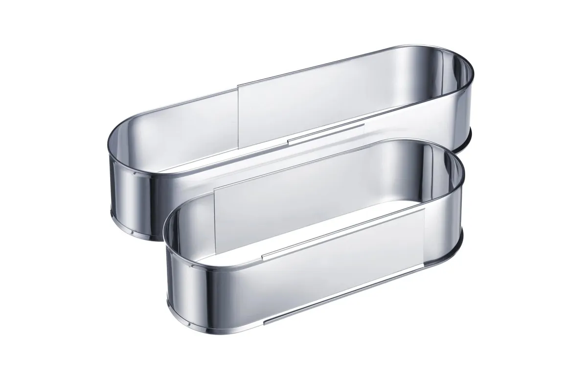 Westmark Ovale Backform, ausziehbar von 27 - 40 cm, 27 x 9.5 x 7 cm
