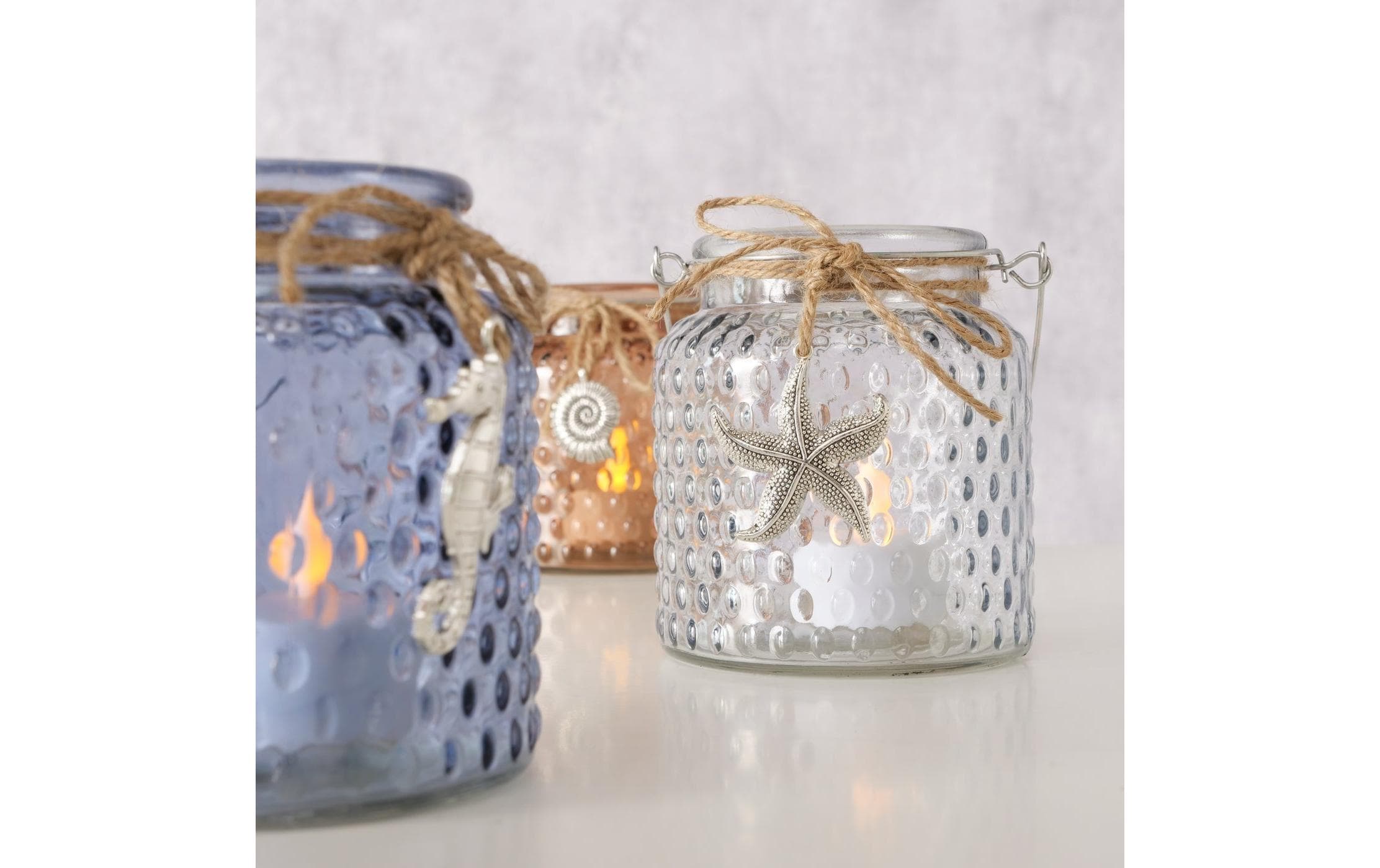 Boltze Windlicht Marano 1 Stück, assortierte Farb-Auslieferung