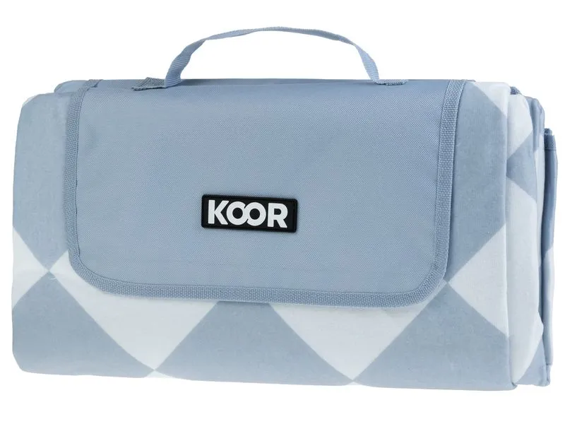 KOOR Picknickdecke Diamond, Blau 135 x 160 cm KOOR Picknickdecke Diamond, Blau 135 x 160 cm