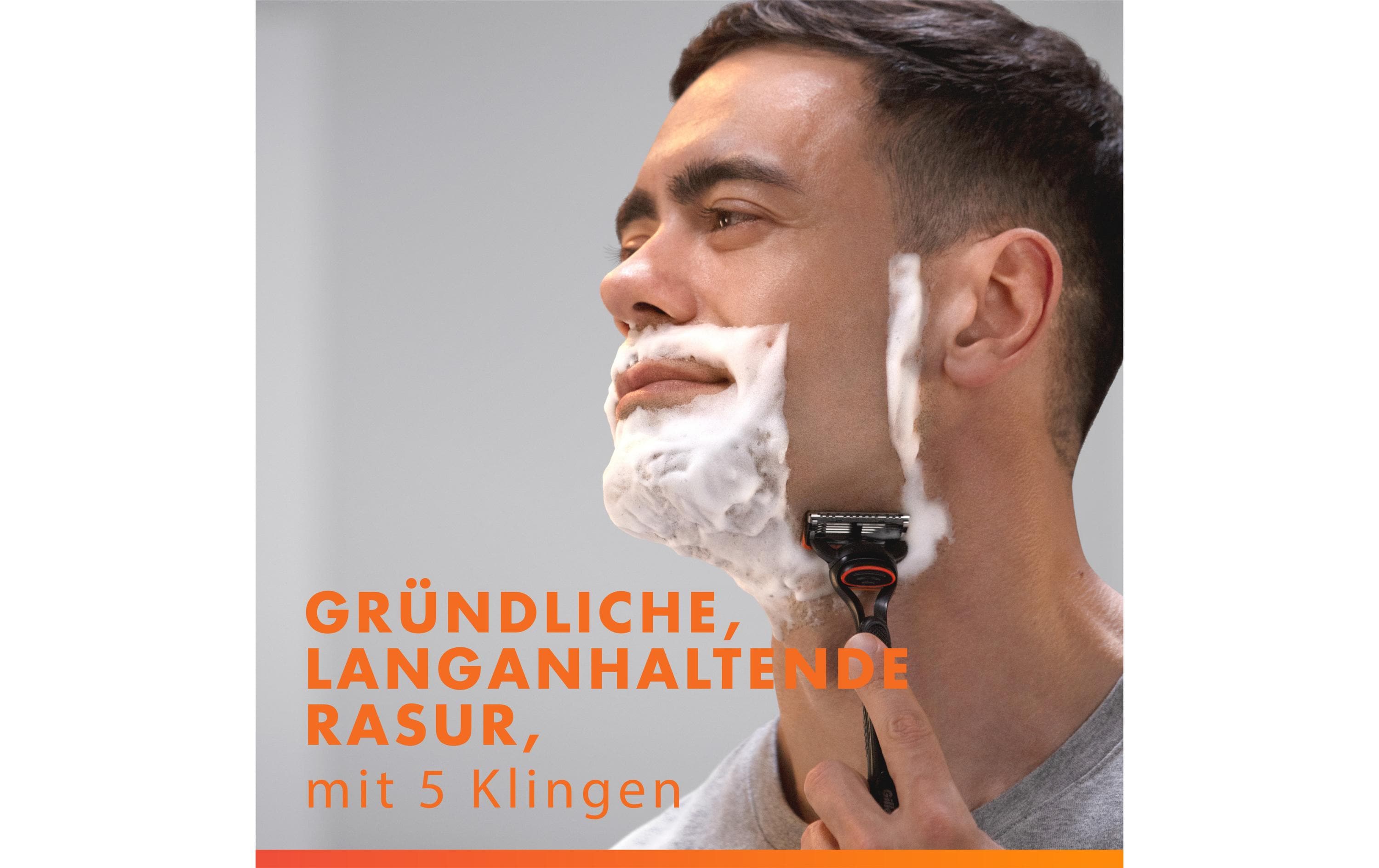Gillette Herrenrasierer Fusion5 mit Ersatzklingen & Reiseschutzkappe