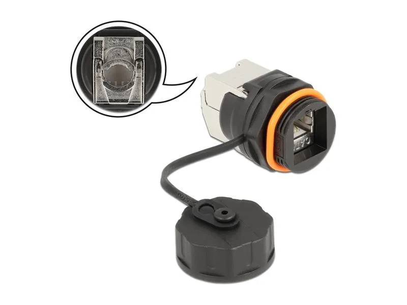 Delock Kabelverbinder RJ45 Buchse zu Cat.6A LSA 1 Stück, Rot Delock Kabelverbinder RJ45 Buchse zu Cat.6A LSA 1 Stück, Rot