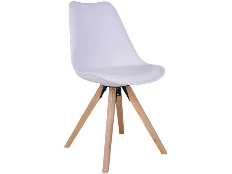 House Nordic Stuhl Bergen 2 Stück, 86 x 55 cm, Braun/Weiss