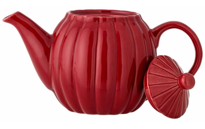 Bloomingville Teekanne Latina, 1 l, Steingut, Rot