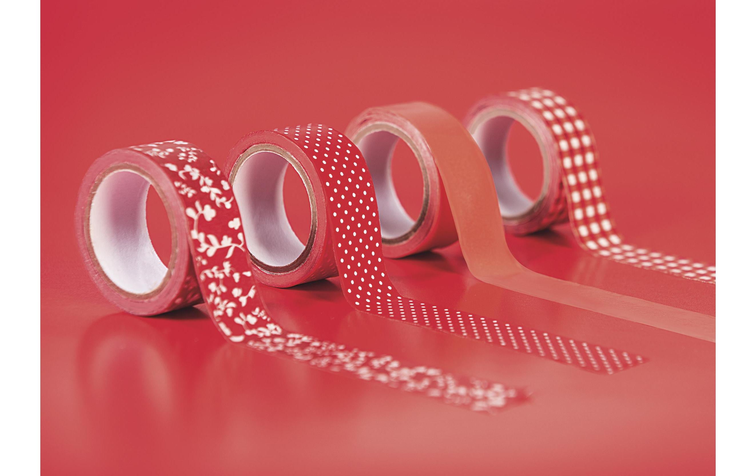 Heyda Washi Tape Colour Code Red Rot