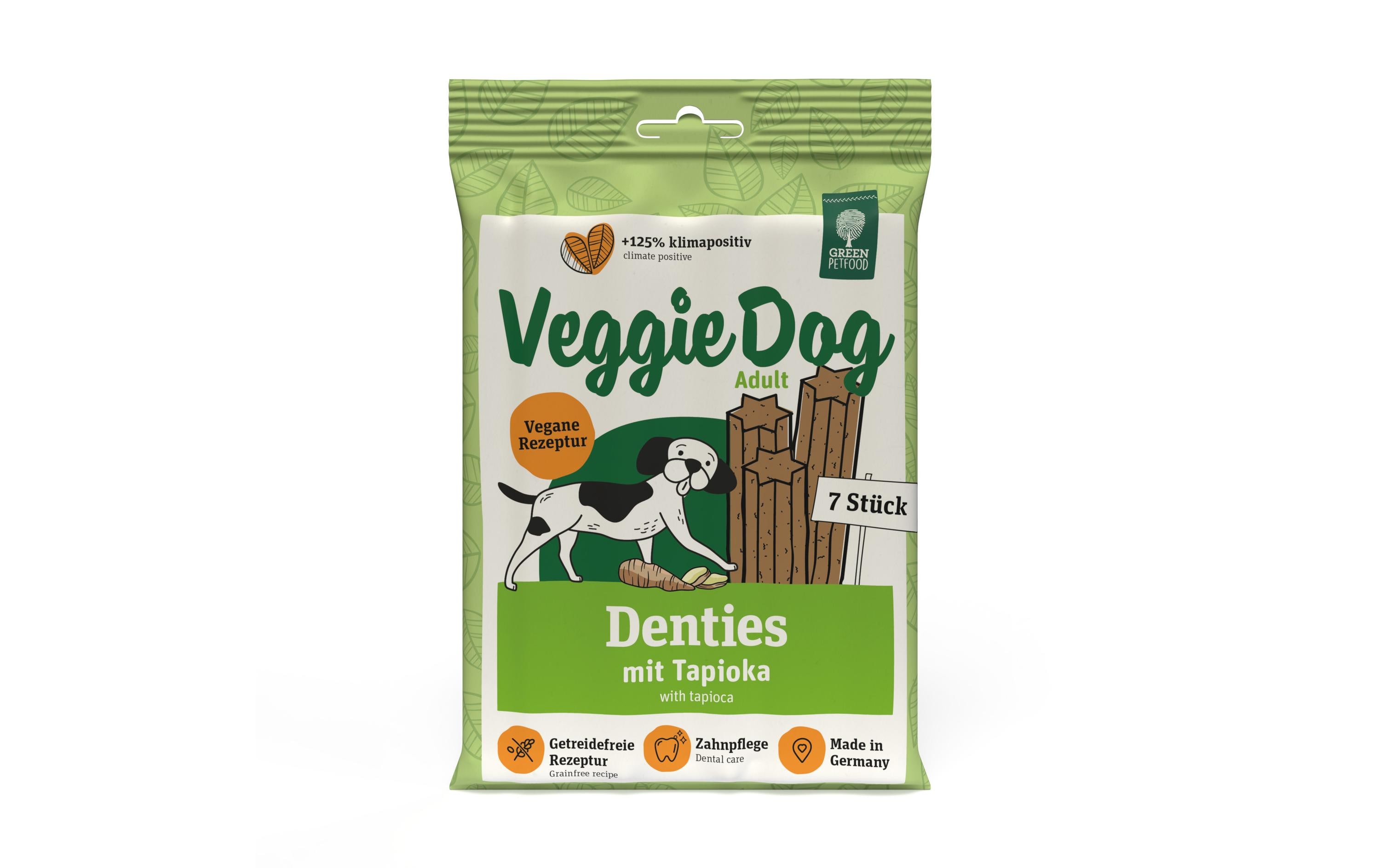 Green Petfood Kausnack VeggieDog Denties, 180 g Green Petfood Kausnack VeggieDog Denties, 180 g
