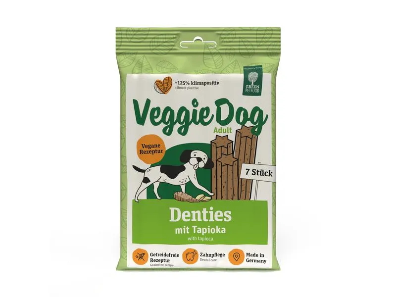 Green Petfood Kausnack VeggieDog Denties, 180 g Green Petfood Kausnack VeggieDog Denties, 180 g