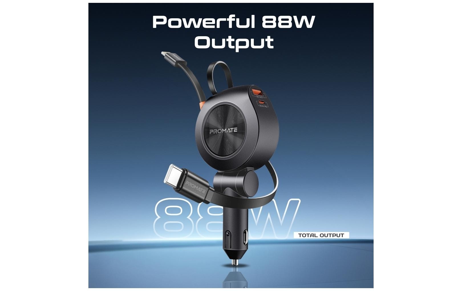 Promate Autoladegerät DriveGear-R2 88 Watt