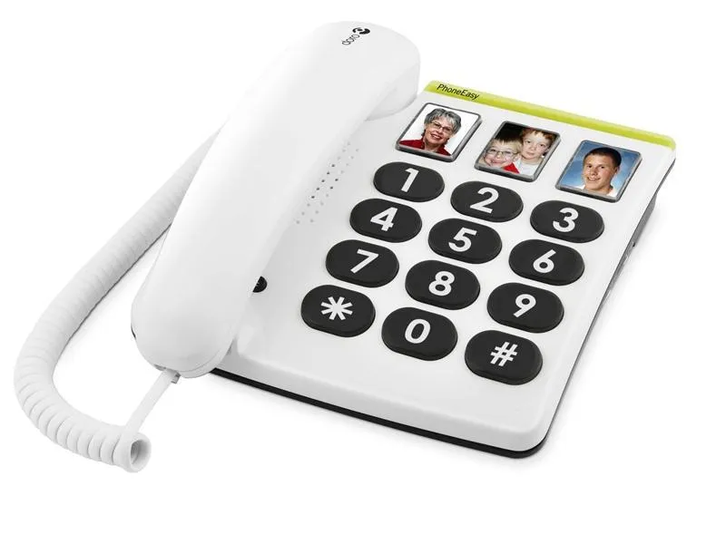 Doro Tischtelefon PhoneEasy 331ph Weiss Doro Tischtelefon PhoneEasy 331ph Weiss