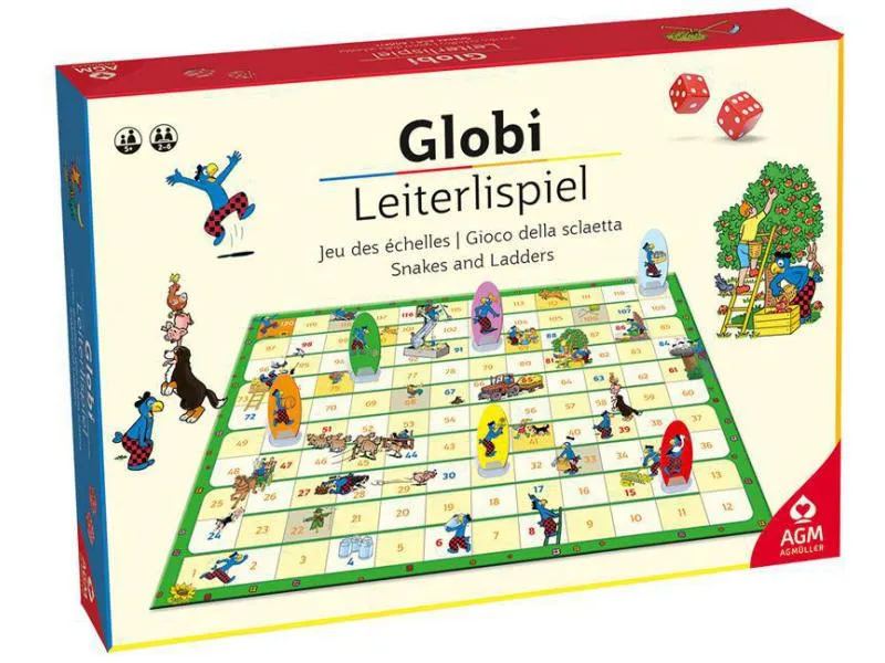 AGM Kinderspiel Globi Leiterlispiel Bauernhof