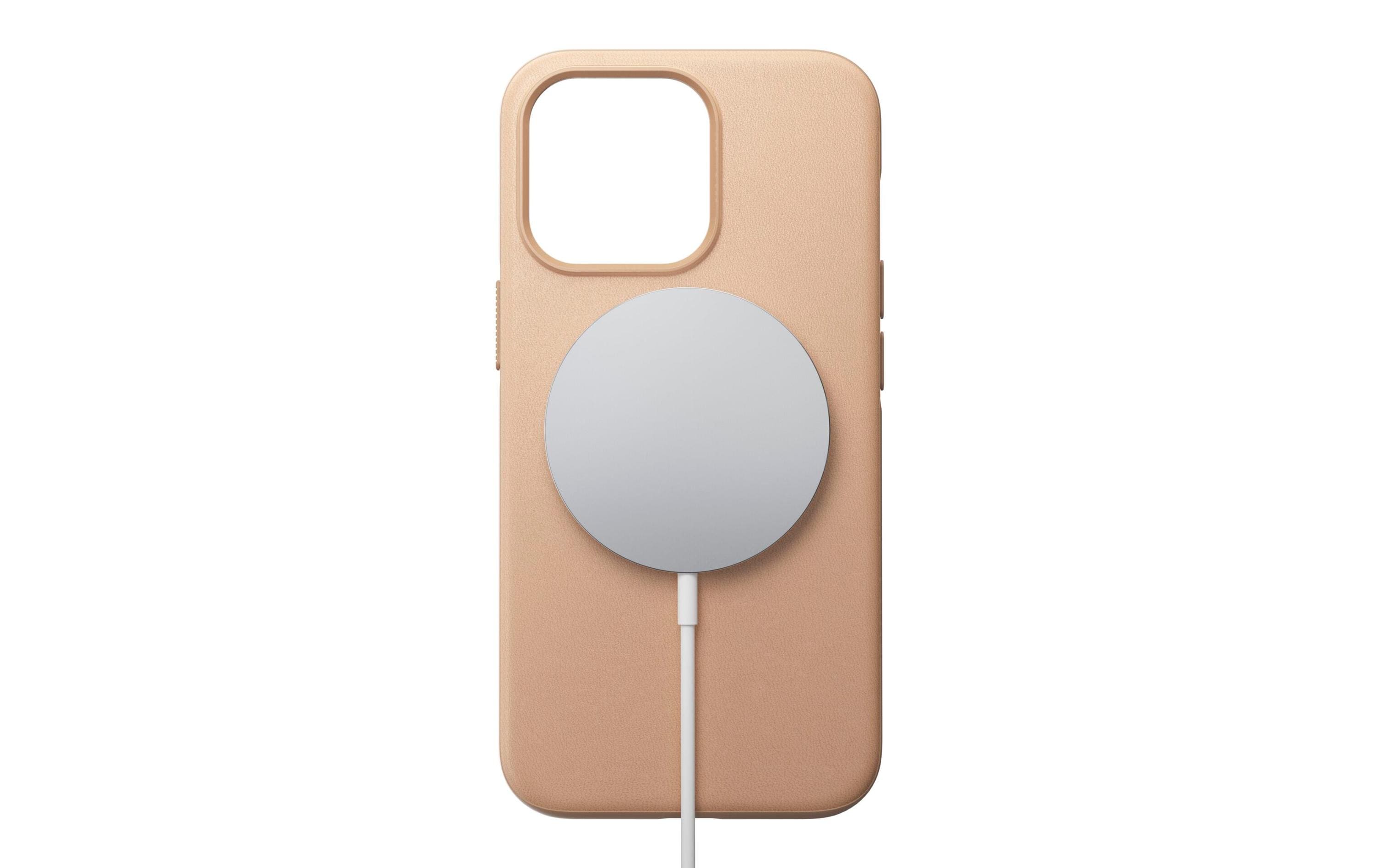 Nomad Back Cover Leather iPhone 13 Pro Beige