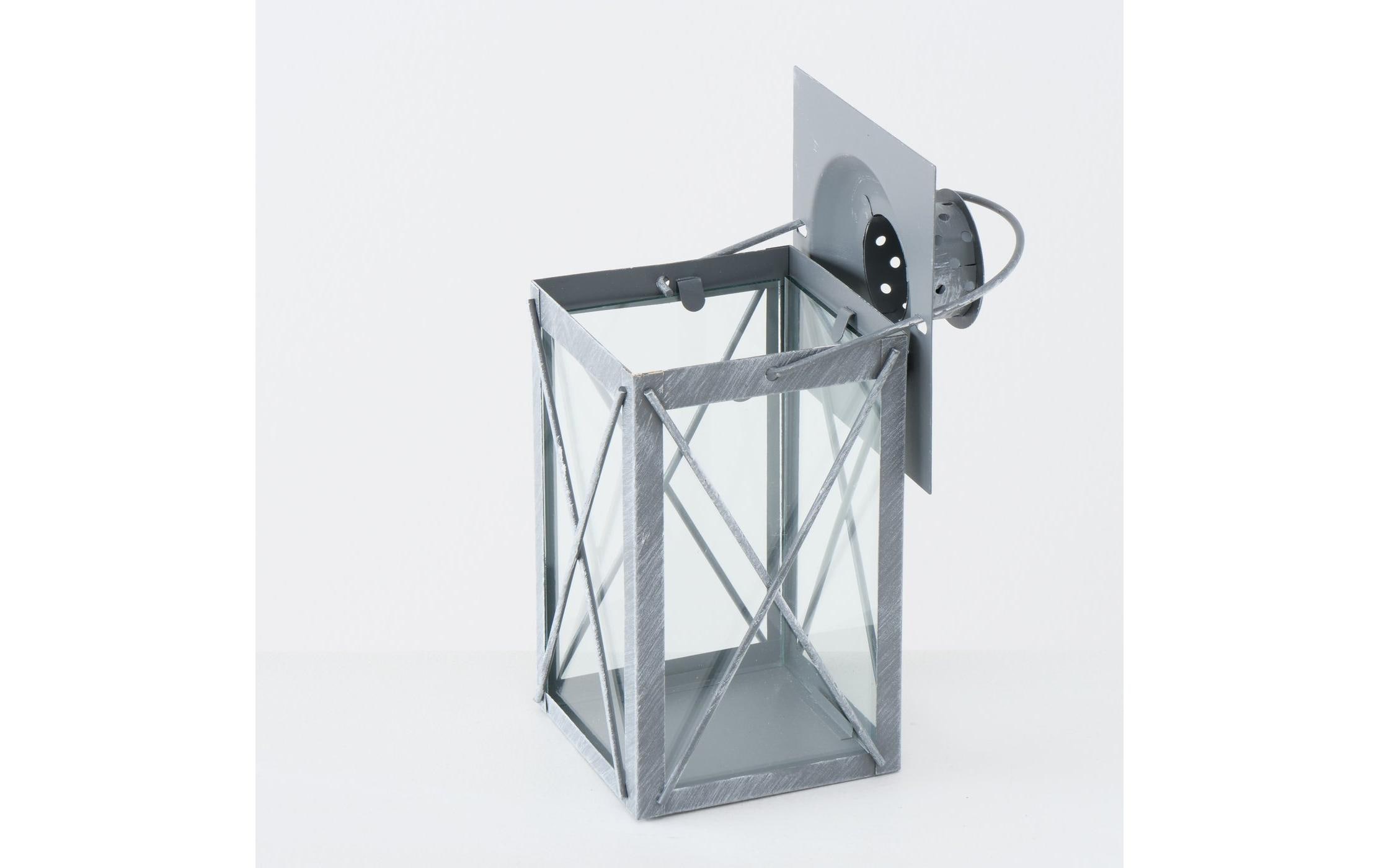 Boltze Laterne Farol 4-teilig, Grau/Transparent