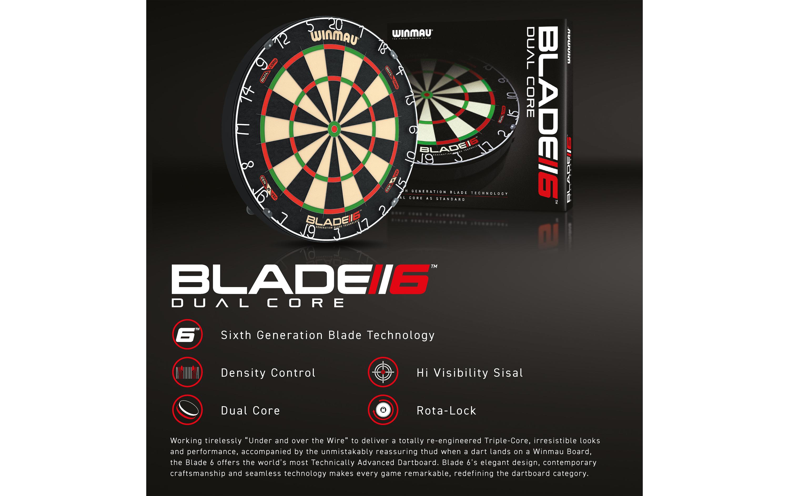 Winmau Dartboard Blade 6 Dual Core