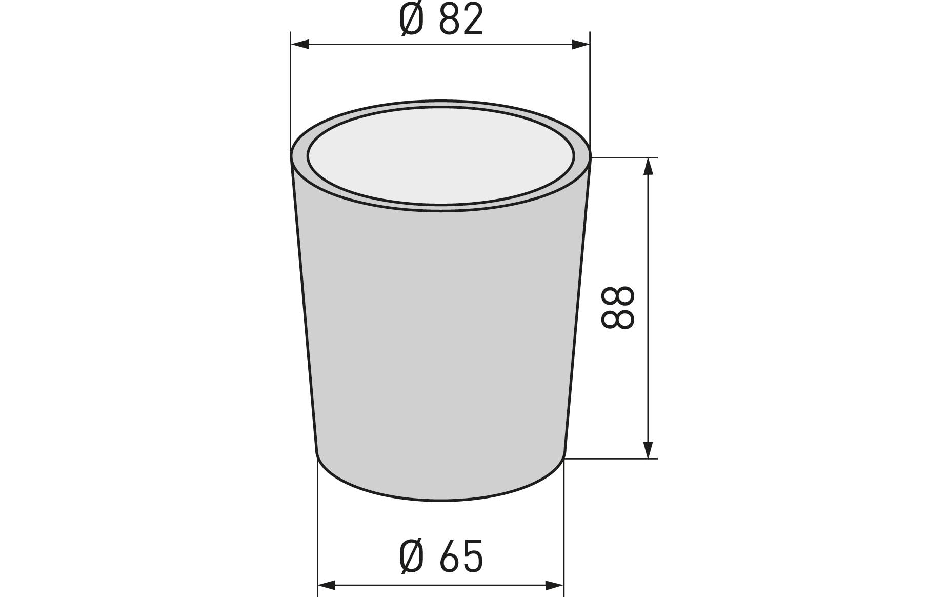 diaqua® Zahnputzbecher de Luxe Durchscheinend diaqua® Zahnputzbecher de Luxe Durchscheinend