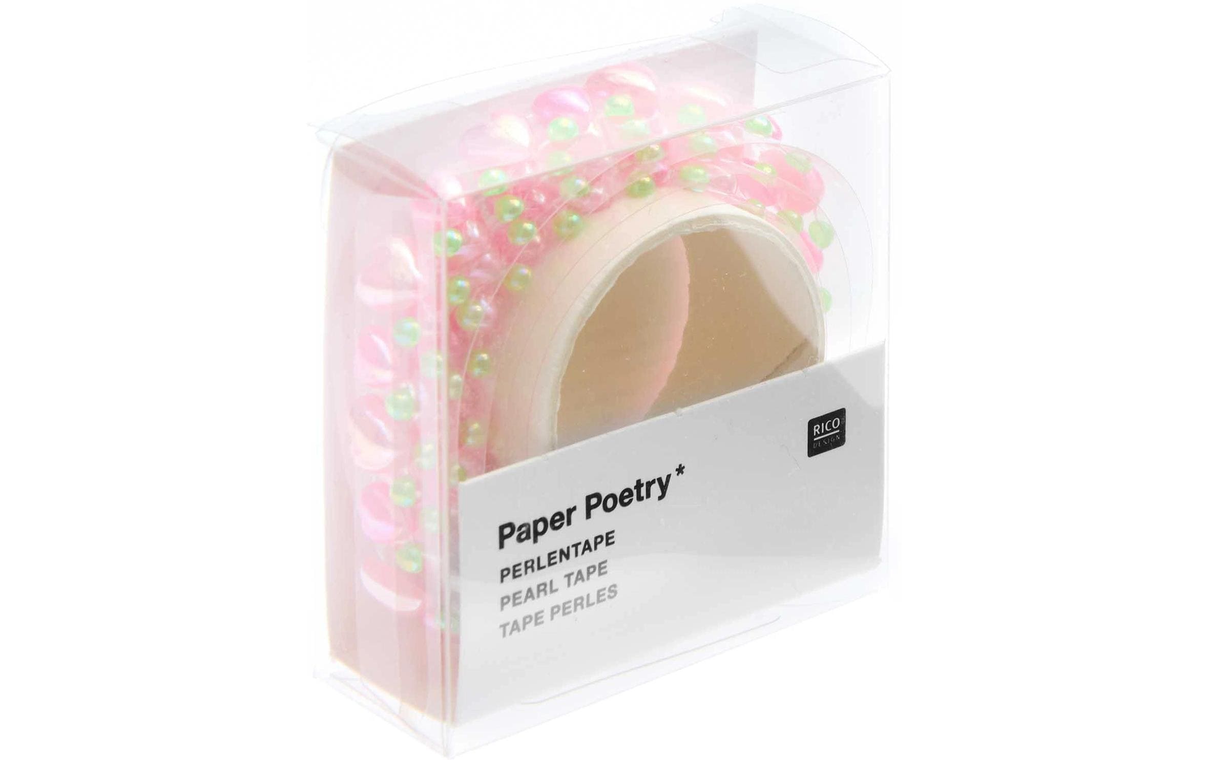 Rico Design Perlensticker Paper Poetry 50 cm, 1 Stück Rosa