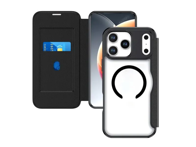 4smarts Urban Pro Flipcase Apple iPhone 18/17 Pro MagSafel Schwarz 4smarts Urban Pro Flipcase Apple iPhone 18/17 Pro MagSafel Schwarz