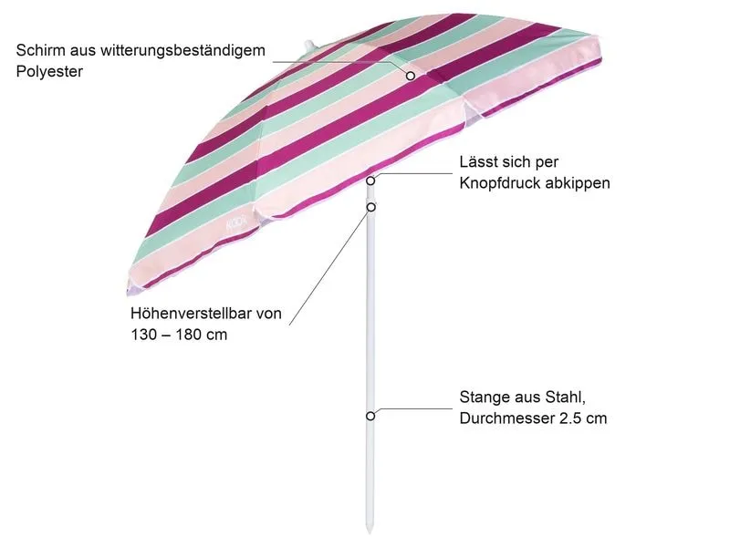 KOOR Sonnenschirm Lido 180 cm