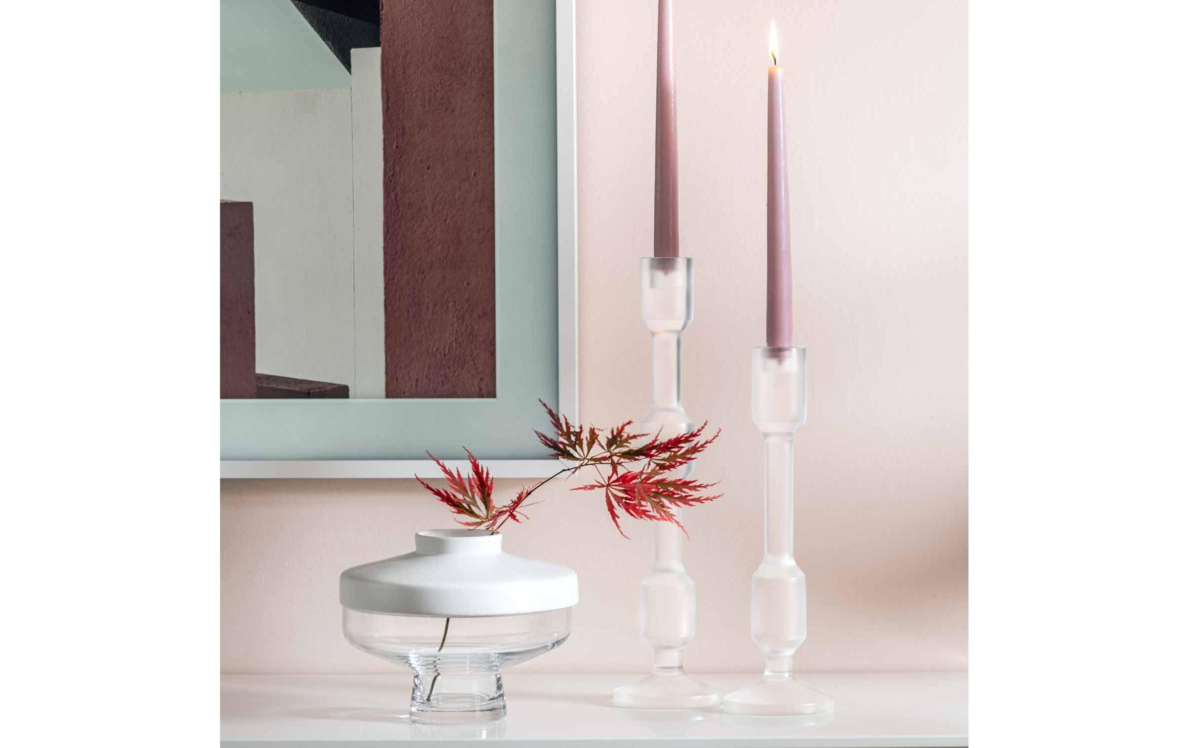 Leonardo Vase + Top Riva 17 cm, Transparent