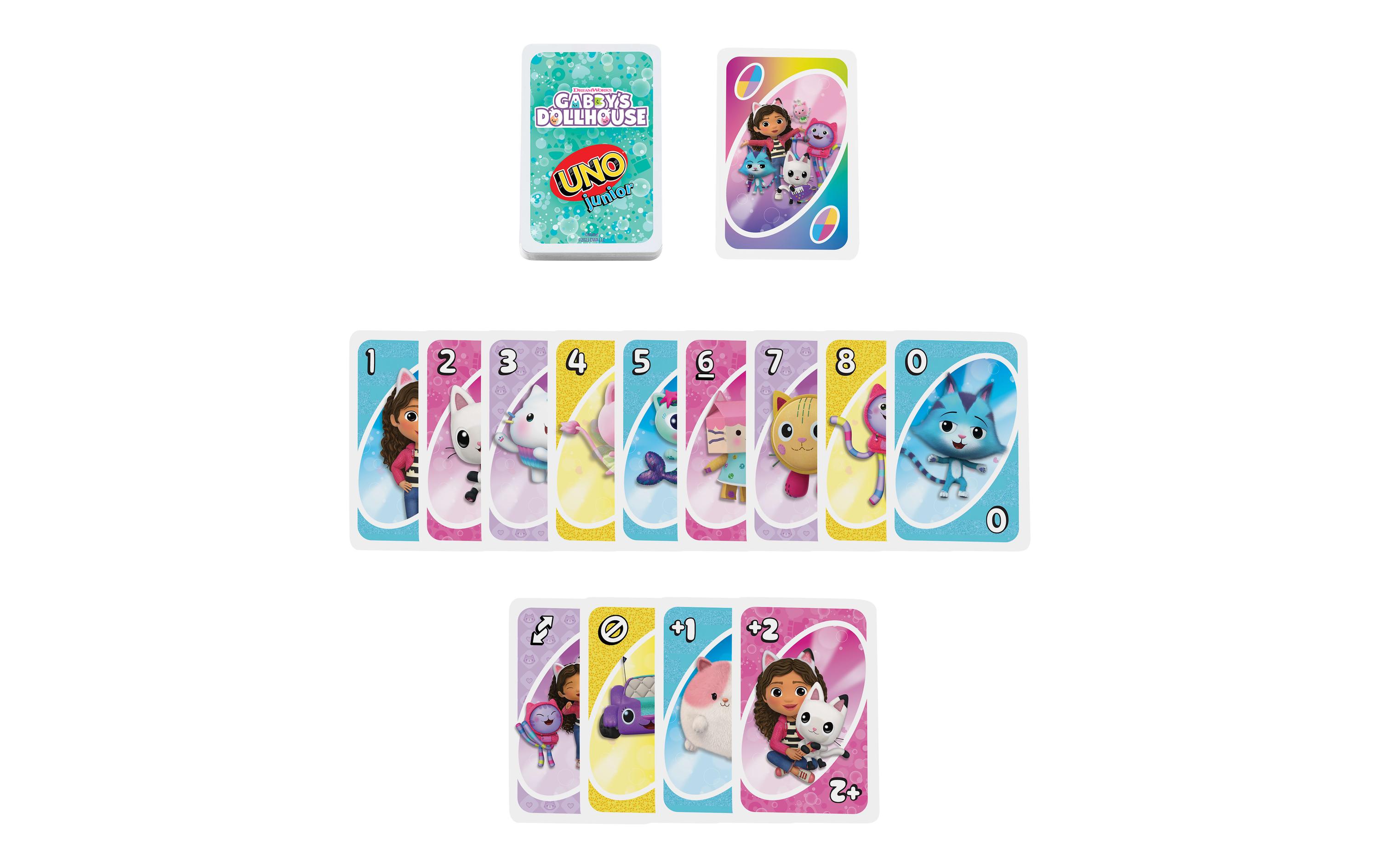 Mattel Spiele Kartenspiel UNO Junior Gabbys Dollhouse