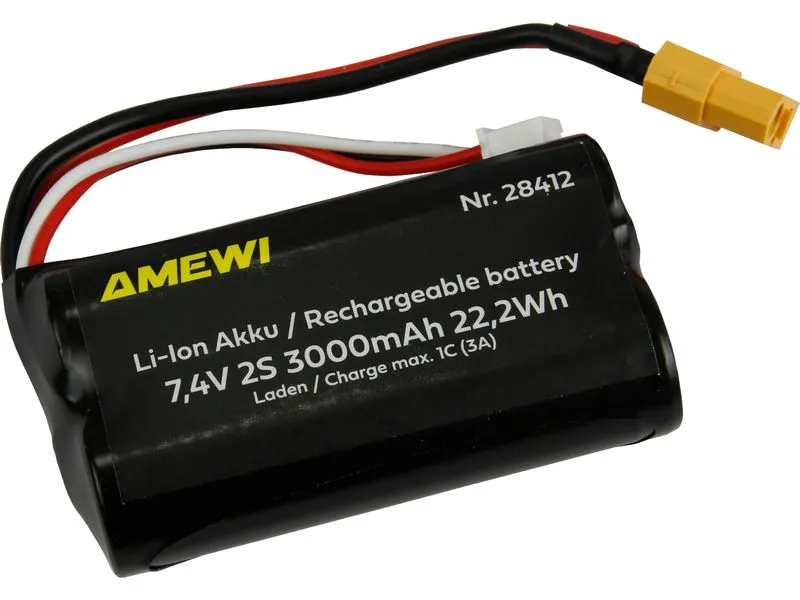 Amewi RC-Akku Li-Ion 2S 7.4 V 3000 mAh XT60